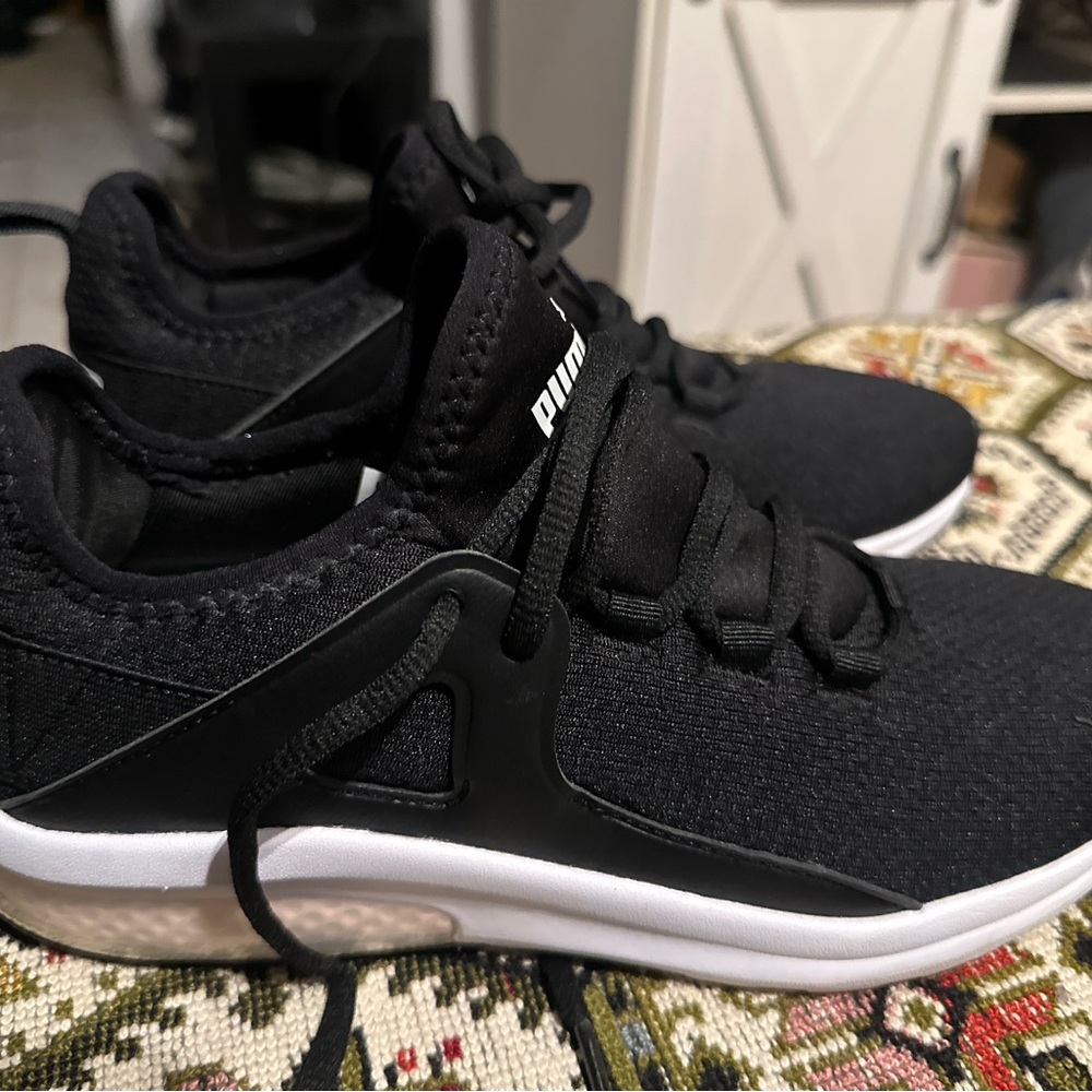 PUMA Black and White Sport Sneakers